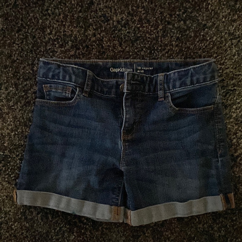 Gap kids regular midi size 10 denim shorts
